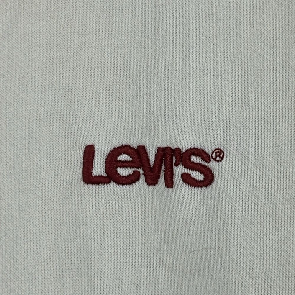 Levis Long Sleeve Pullover Sweatshirt Hoodie Mens Size XL Relaxed Fit Whte Rust - Picture 3 of 9